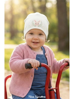 PIECE SIGNATURE %100 Cotton Çift Kat Kız Çocuk Penye Bere ( 1-4 Yaş )