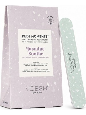 Voesh New York Pedi In A Box Deluxe Pedikür 4 Adımlı Set Jasmıne + Törpü Set (Yasemin)