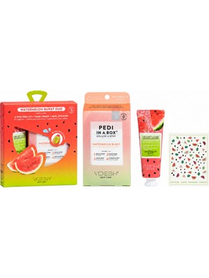 Voesh New York Pedı In A Box Deluxe Pedikür 4 Adımlı Set Karpuz + Losyon Set