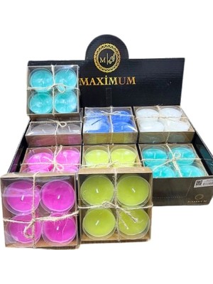Akıllı Bayi 4'lü Oval Mika Mum