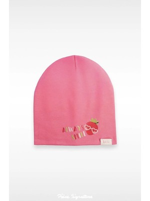 PIECE SIGNATURE %100 Cotton Çift Kat Kız Çocuk Penye Bere ( 1-4 Yaş )