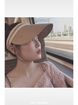 PIECE SIGNATURE Sunvisor Yeni Moda Kadın Yaz Güneş Şapkası ( 54-58 cm )