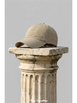 PIECE SIGNATURE Premium Mikro Delikli Çabuk Kuruyan Yazlık Şapka - Ultra Hafif Beyzbol Şapkası ( 58-59 cm )