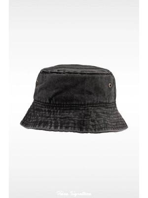 PIECE SIGNATURE %100 Pamuk Çocuklar Için Balıkçı Şapkası ( 4-8 Yaş ) ( Size 52 )