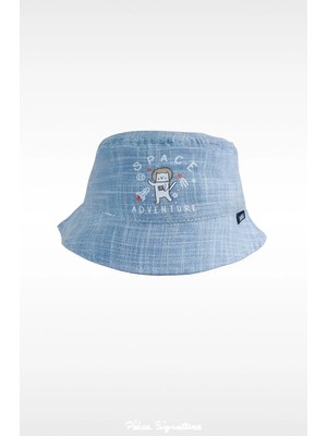 PIECE SIGNATURE %65 Pamuk %35 Polyester Erkek Çocuk Balıkçı Şapka ( 1-3 Yaş ) ( 48-50 cm )