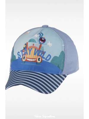 PIECE SIGNATURE Kız Çocuk, Baskılı Şapka ( 4-8 Yaş ) ( 52 cm )