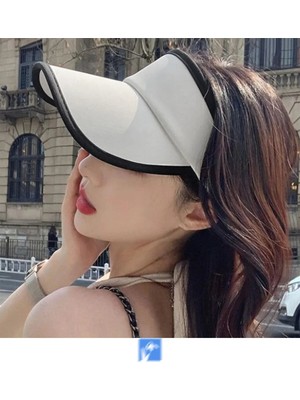 PIECE SIGNATURE Çabuk Kuruyan, Anti Uv Güneş Korumalı Geniş Vizör Şapka