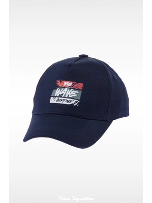 PIECE SIGNATURE %100 Pamuk Erkek Çocuklar Için Güneş Şapkası ( 4-8 Yaş ) ( Size 52 )