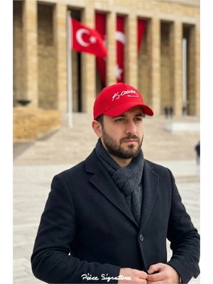 PIECE SIGNATURE Kadın ve Erkekler Için, Atatürk Nakışlı, Kaliteli, Arkadan Ayarlamalı Şapka