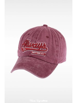 PIECE SIGNATURE Yüksek Kalite, %100 Pamuk Jean Trucker Şapka, Kadın ve Erkekler Için ( 58-59 cm )