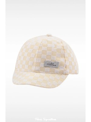 PIECE SIGNATURE %100 Pamuk Kız Bebekler Için Güneş Şapkası (0-18 Ay ) ( Size 44-46 )