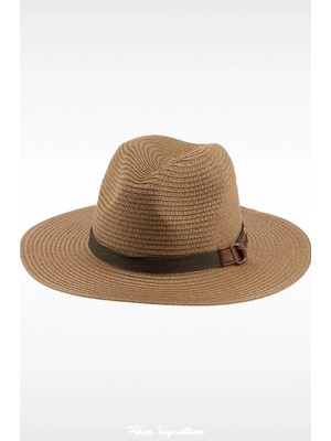 PIECE SIGNATURE Caz Panama Şapka Lüx Hasır ( 57 -58 cm ) ( Unisex ) ( Içinde Ayarlama Ipi Mevcuttur )