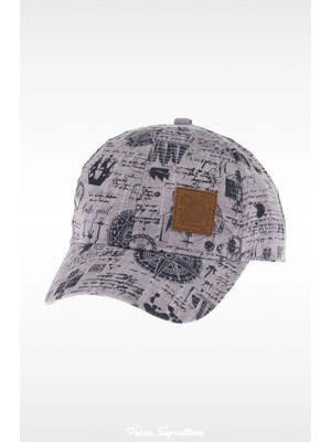 PIECE SIGNATURE %100 Pamuk Erkek Çocuklar Için Güneş Şapkası ( 4-8 Yaş ) ( Size 52 )