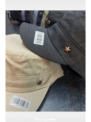 PIECE SIGNATURE Demir Yıldızlı Castro Yetişkin Unisex Şapka