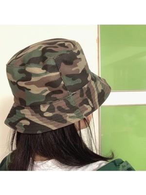 PIECE SIGNATURE Katlanabilir Kaliteli Kamuflaj Desenli Balıkçı Şapka Unisex