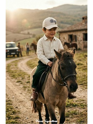 PIECE SIGNATURE %100 Pamuk, Erkek Çocukları Için Şapka ( 5-8 Yaş ) ( Size 50-53 cm )