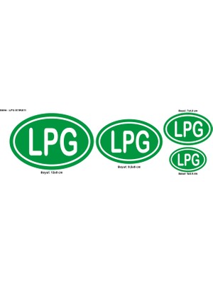 BİRİM Lpg Işareti Sticker Etiketi