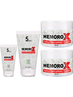 Hemorox Kremi Seti - 2şer Tane Kavanoz + Tüp Krem