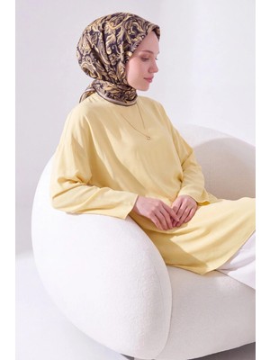 Silk Home Soft Eşarp Paisley Hardal