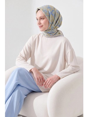 Silk Home Soft Eşarp Paisley Mavi