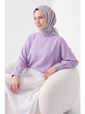 Silk Home Soft Eşarp Paisley Lila