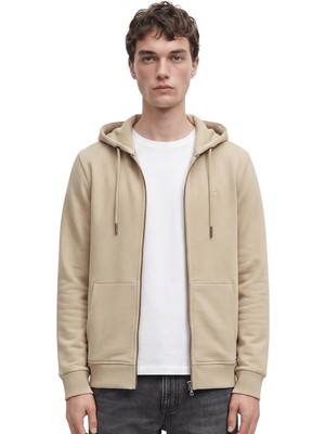 Happy Trend Anthony Jackson Erkek Kapüşonlu Fermuarlı Sweatshirt Onyx