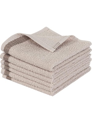 Happy Trend Mürdüm Home Novea El Yüz Havlusu, 6'lı Paket, 6 Parça 30X30, Yumuşak ve Emici Kaliteli Günlük Kullanıma UYGUN%100 Pamuk Havlu