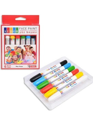 YB01 6 Lı Yüz Boyası