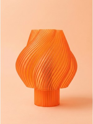 Designobee Krema Orange, Modern Abajur Masa Lambası, Ambiyans Aydınlatma, Dekoratif Aydınlatma