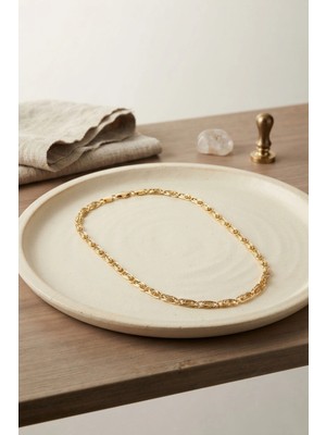 Aslanoğlu Store Mey Ithalat® cm Yay Model Gold Renk 50 cm Kadın Kolye