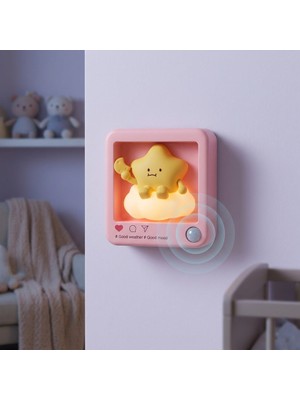 Margo Toys Sensörlü Şarj Edilebilir - Sevimli Yıldız Çocuk Gece Lambası
