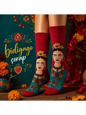 Bidigago Frida Desenli Soket Çorap