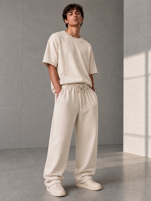 Shemard Bej Oysho Baggy Pantolon