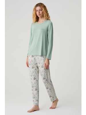 Catherine's Çiçek Desenli Pijama Takımı