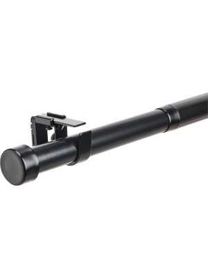 Ikea Bekräfta Perde Çubuğu Seti , Siyah, 120-210 cm 28 mm