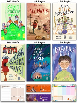 İlk Genç Timaş Sözcüklerin Kamera Arkası - Ali Nazik - Müziğin Rengi - Çok Şık Hayaller - Benim Için Bir Yıldız Sakla Set 6 Kitap
