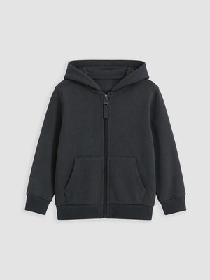 LC Waikiki Kalın Kapüşonlu Erkek Çocuk Fermuarlı Sweatshirt  (W6)