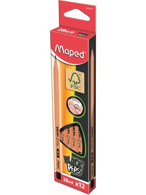 Maped Black Pep's Kurşun Kalem Üçgen 2b 12'li (850022)