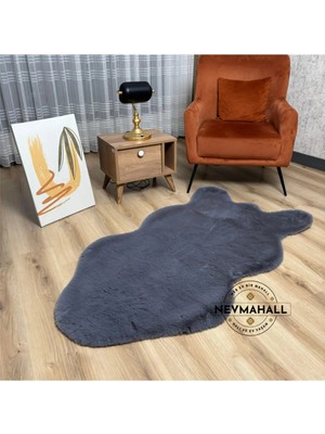 Nevmahall Premıum Kalite Tavşan Peluş Post Kesim Yumuşak Doku Tüy Dökmez Halı