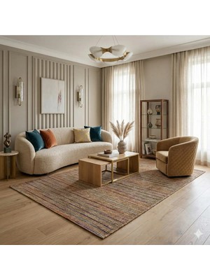 Nevmahall Leke Tutmayan Sık Dokuma Antialerjik Nevsisal Soft Renkli Sisal Halısı