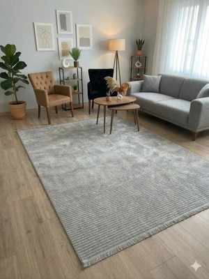 Nevmahall Makinede Yıkanabilir Kaymaz Taban Antialerjik Kilim Serisi Çizgi