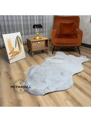 Nevmahall Premıum Kalite Tavşan Peluş Post Kesim Yumuşak Doku Tüy Dökmez Halı
