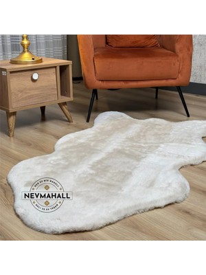 Nevmahall Premıum Kalite Tavşan Peluş Post Kesim Yumuşak Doku Tüy Dökmez Halı