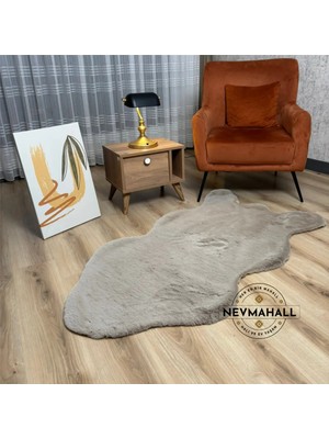 Nevmahall Premıum Kalite Tavşan Peluş Post Kesim Yumuşak Doku Tüy Dökmez Halı