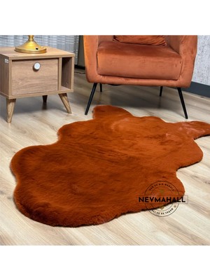 Nevmahall Premıum Kalite Tavşan Peluş Post Kesim Yumuşak Doku Tüy Dökmez Halı