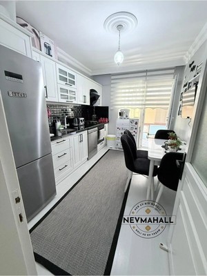 Nevmahall Makinede Yıkanabilir Çerçeve Detaylı Leke Tutmaz Sisal Plus Halısı Siyah-Gri