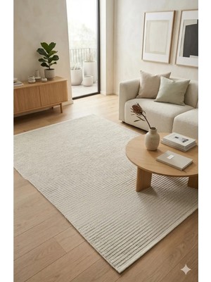 Nevmahall Makinede Yıkanabilir Kaymaz Taban Antialerjik Kilim Serisi Çizgi