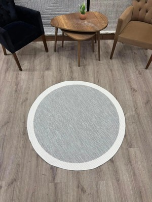 Nevmahall Leke Tutmayan Agra Sisal Halı Gri-Krem