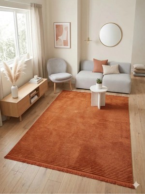 Nevmahall Makinede Yıkanabilir Kaymaz Taban Antialerjik Kilim Serisi Çizgi
