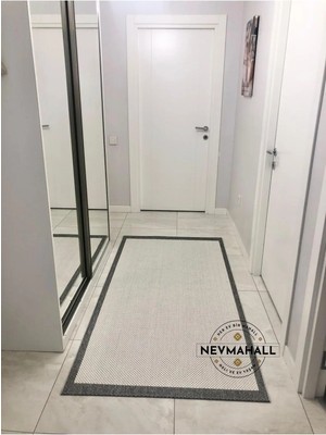 Nevmahall Premium Kalite Makinada Yıkanabilir Kaymaz Taban Antialerjik Wool Sisal Halı